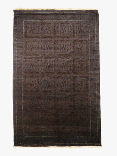 Vintage wool rug · Baluch · Indigo & charcoal