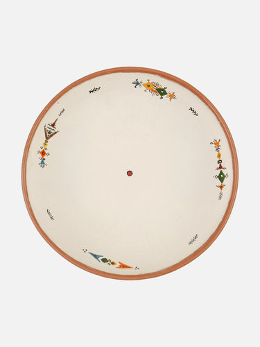 Ceramic plate · Kabyle · Ivory