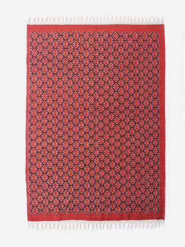 Wool rug · Timimoun · Red & burgundy