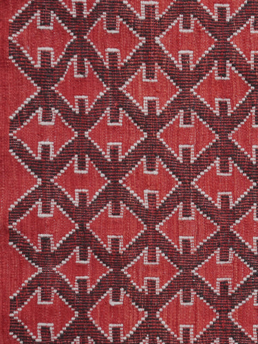 Wool rug · Timimoun · Red & burgundy