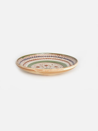 Ceramic plate · Horezu · Ivory