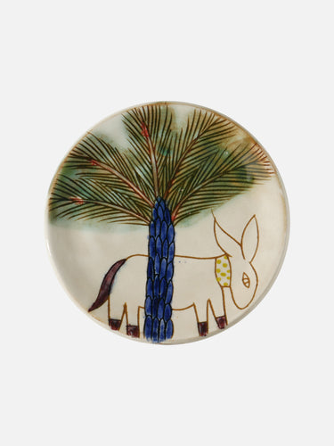 Ceramic plate · Fayoum · Ivory