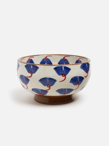 Ceramic bowl · Fayoum · Ivory & blue