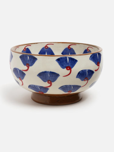 Ceramic bowl · Fayoum · Ivory & blue