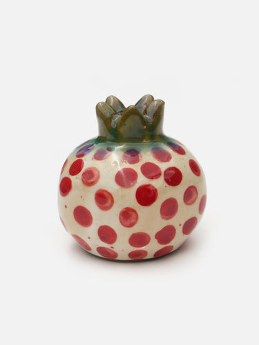 Decorative ceramic vessel · Fayoum · Ivory & red