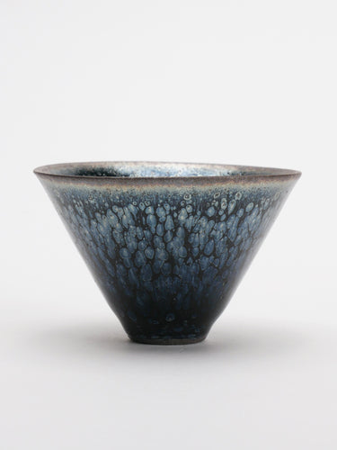 Tapered ceramic cup · Jian Zhan · Night blue