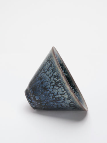 Tapered ceramic cup · Jian Zhan · Night blue