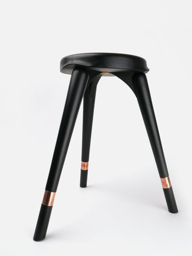 Wooden stool · Iohanisfeld · Ebony black