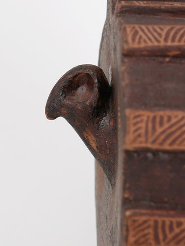 Ceramic vase · Fayoum · Burnt umber