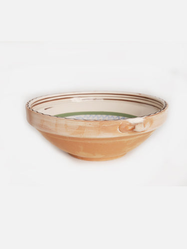 Ceramic bowl · Horezu · Ivory