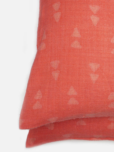 Cushion Cover · Hmong Hill Tribe · Coral Pink