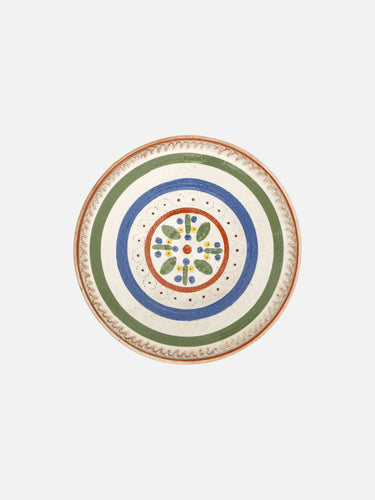 Ceramic plate · Horezu · Ivory