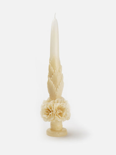 Single Beeswax Candle · Zapotec · Ivory