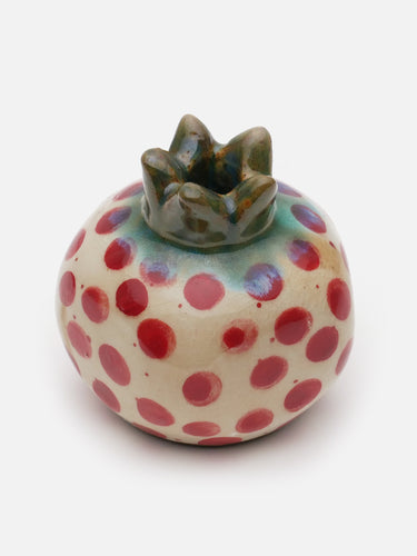 Decorative ceramic vessel · Fayoum · Ivory & red